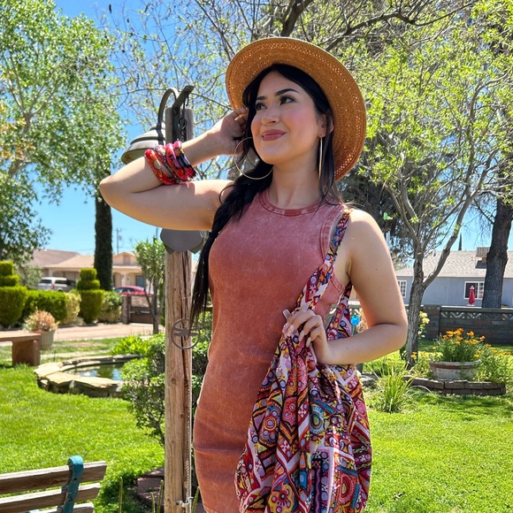 Panama Brown Straw Beach Hat NWT - Picture 2 of 7